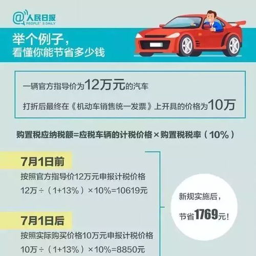 汽车周末上税多少
