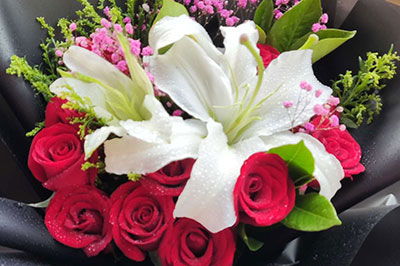 百合花图片大全大图 鲜花花束