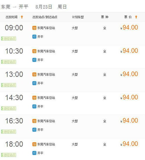 开平汽车总站号码多少