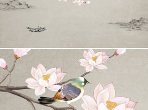 玉兰花图片工笔绘画